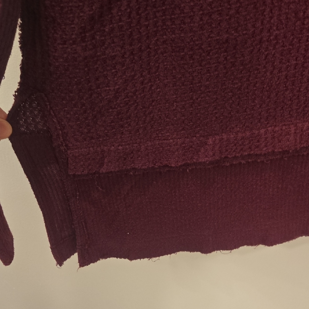 We The Free Burgundy Tunic Top S - Picture 6 of 9